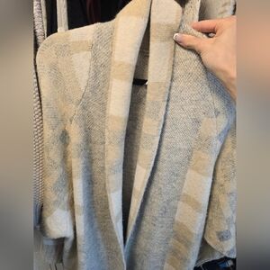 Cozy Beige and Gray Cardigan